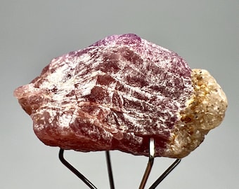 13 Carat Peach Hackmanite Fluorescent Phosphorescent Tenebrescent Crystal from Afghanistan