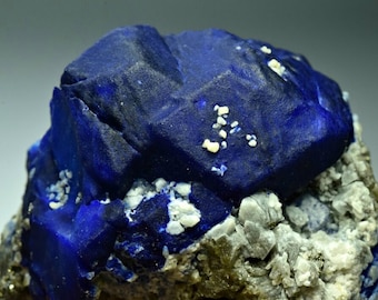 369 Gram Lazurite Crystal Specimen With Forsterite Crystals & Pyrite From Badakhshan Afghanistan