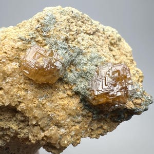 106 Grams NATURAL GROSSULAR Etched GARNET Crystals On Matrix Specimen From Pakistan