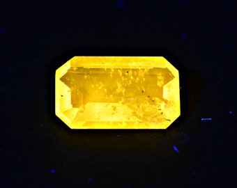 2.7 Carat Faceted Fluorescent Wernerite Scapolite Cut Gemstone From Afghanistan