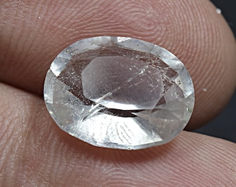 5.7 Quilates Piedra preciosa tallada de pollucita facetada de Pakistán