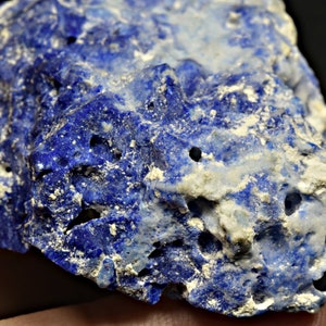 Cristal De Hackmanita Azul Fosforescente Fluorescente De 212 Quiates Con Lazurita Y Pirita De Badakhshan Afganistán imagen 6