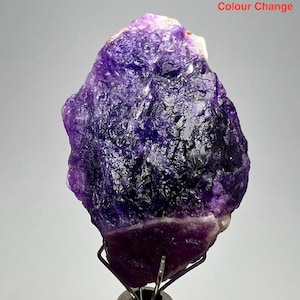 49 Carat Fluorescent Phosphorescent Hackmanite Crystal – Top Color Change Specimen from Badakhshan Afghanistan