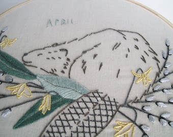 Biber Stickanleitung, PDF, Handstickerei, Ein wildes Jahr der Kränze und Girlanden: April