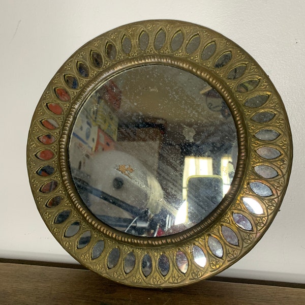 Miroir rond Nord africain vintage