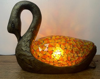 Vintage swan lamp