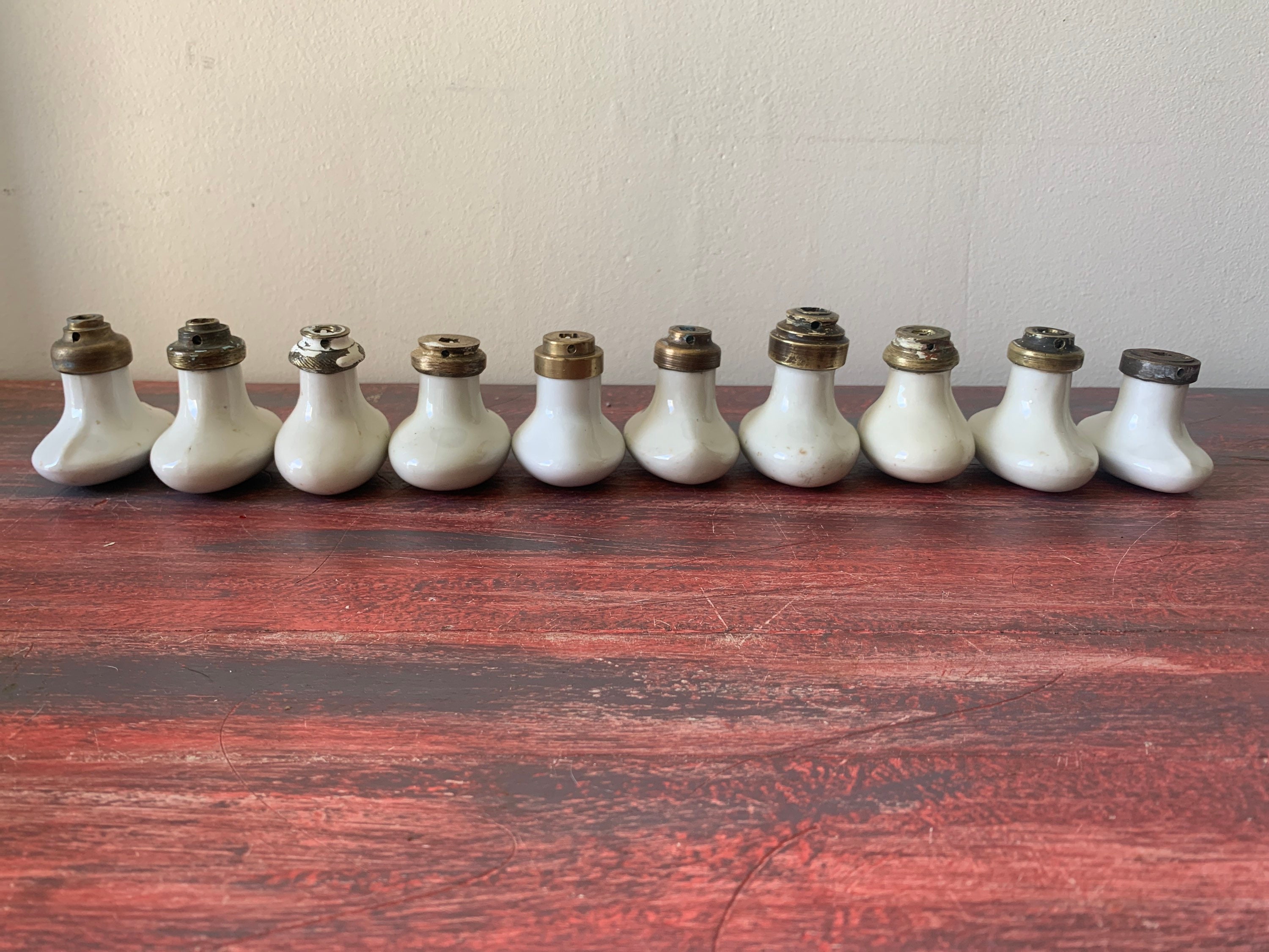 Poignée de Portes Vintage en Faïence