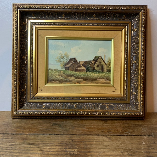 Peinture campagne vintage