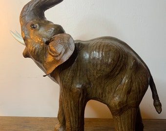 Vintage Leather Elephant