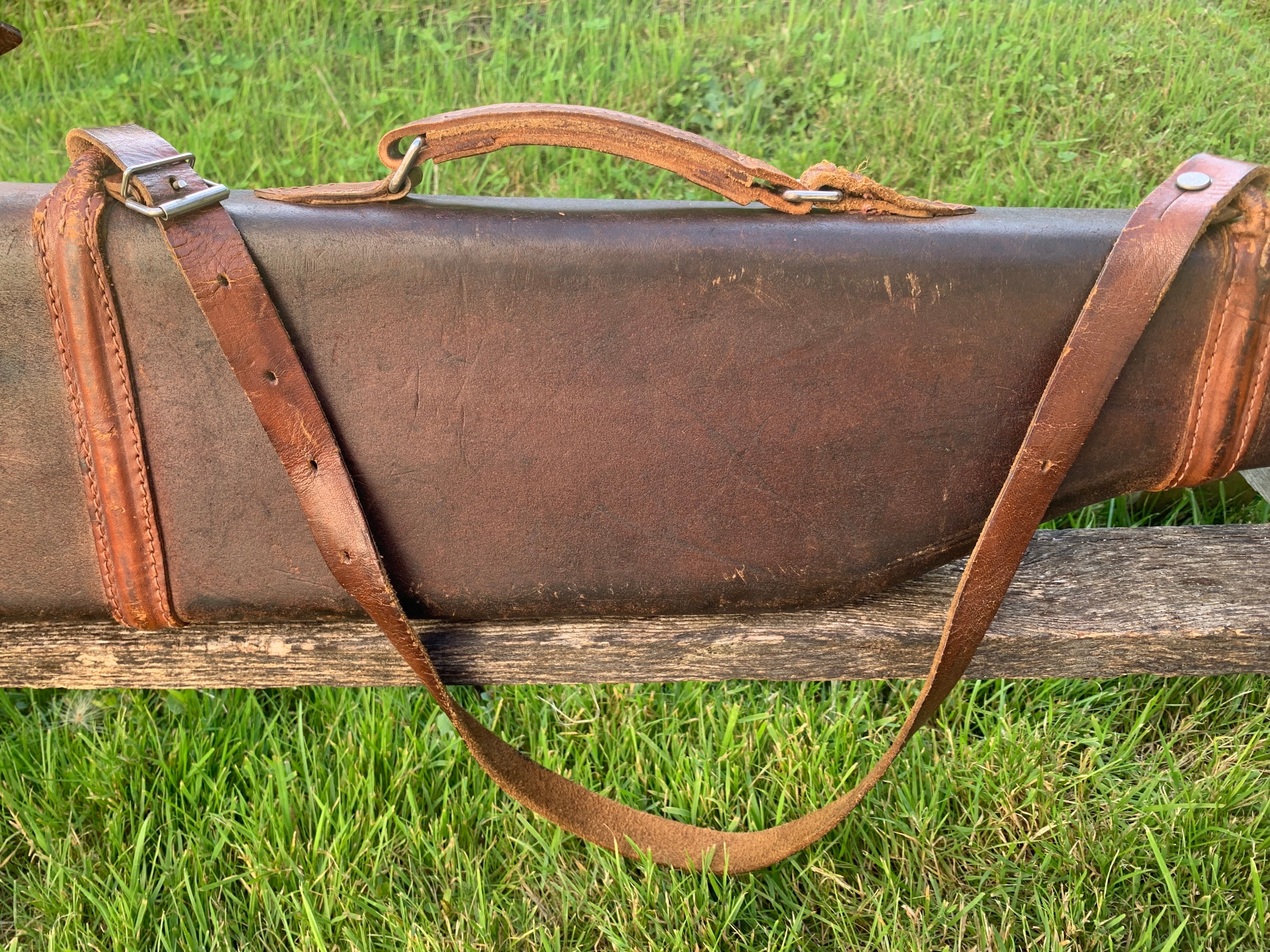 Vintage Leather Rifle Case Etsy