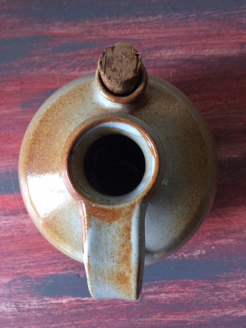 Big fire stoneware jug France