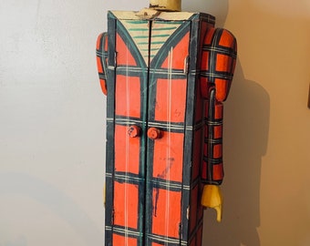 Vintage folk art clown