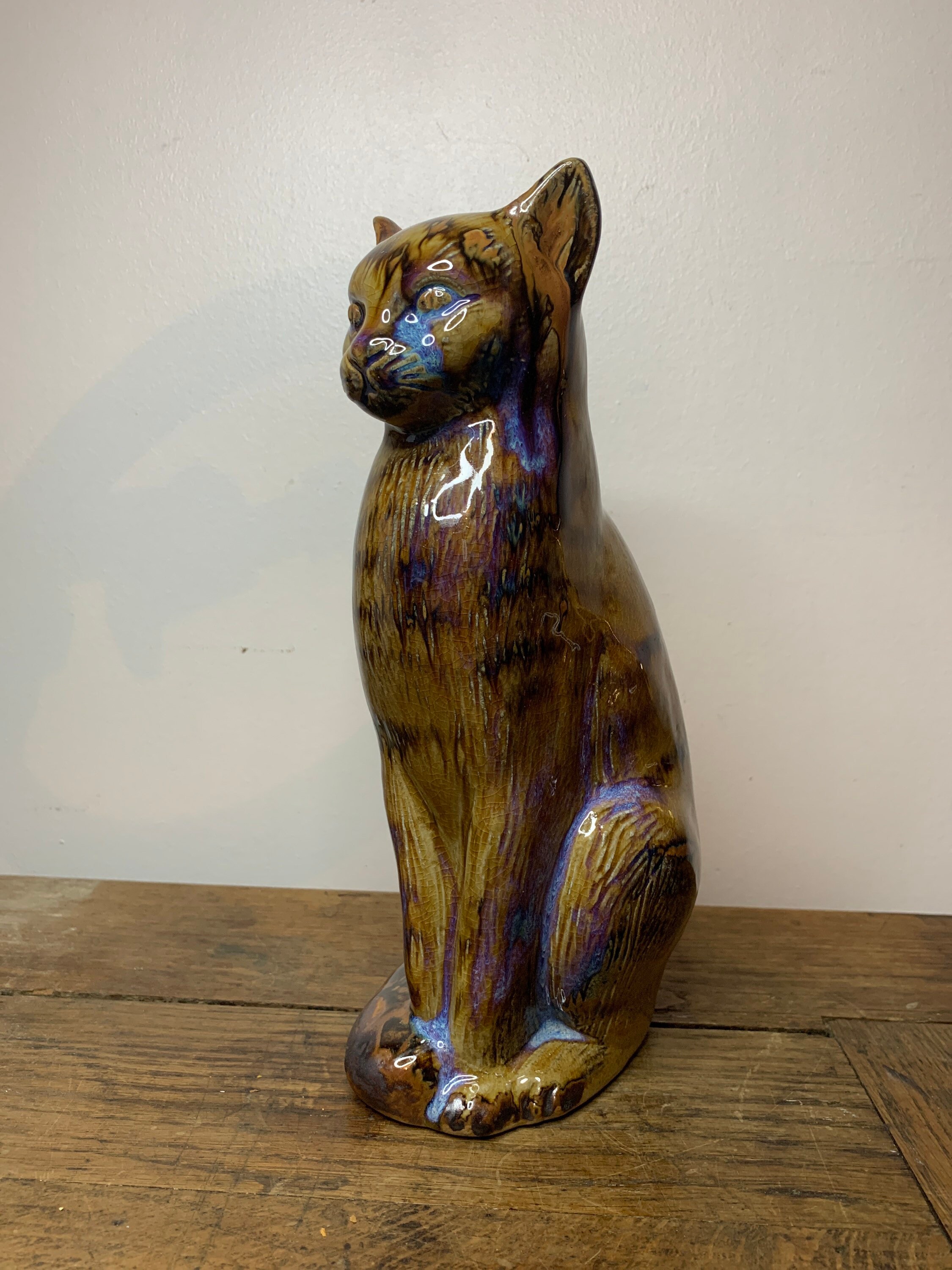 Chat en Céramique Vintage