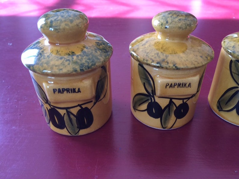 Vallauris France spice jars