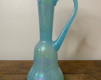 petroleum blue opaline vase