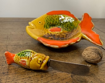 Vintage fish butter dish