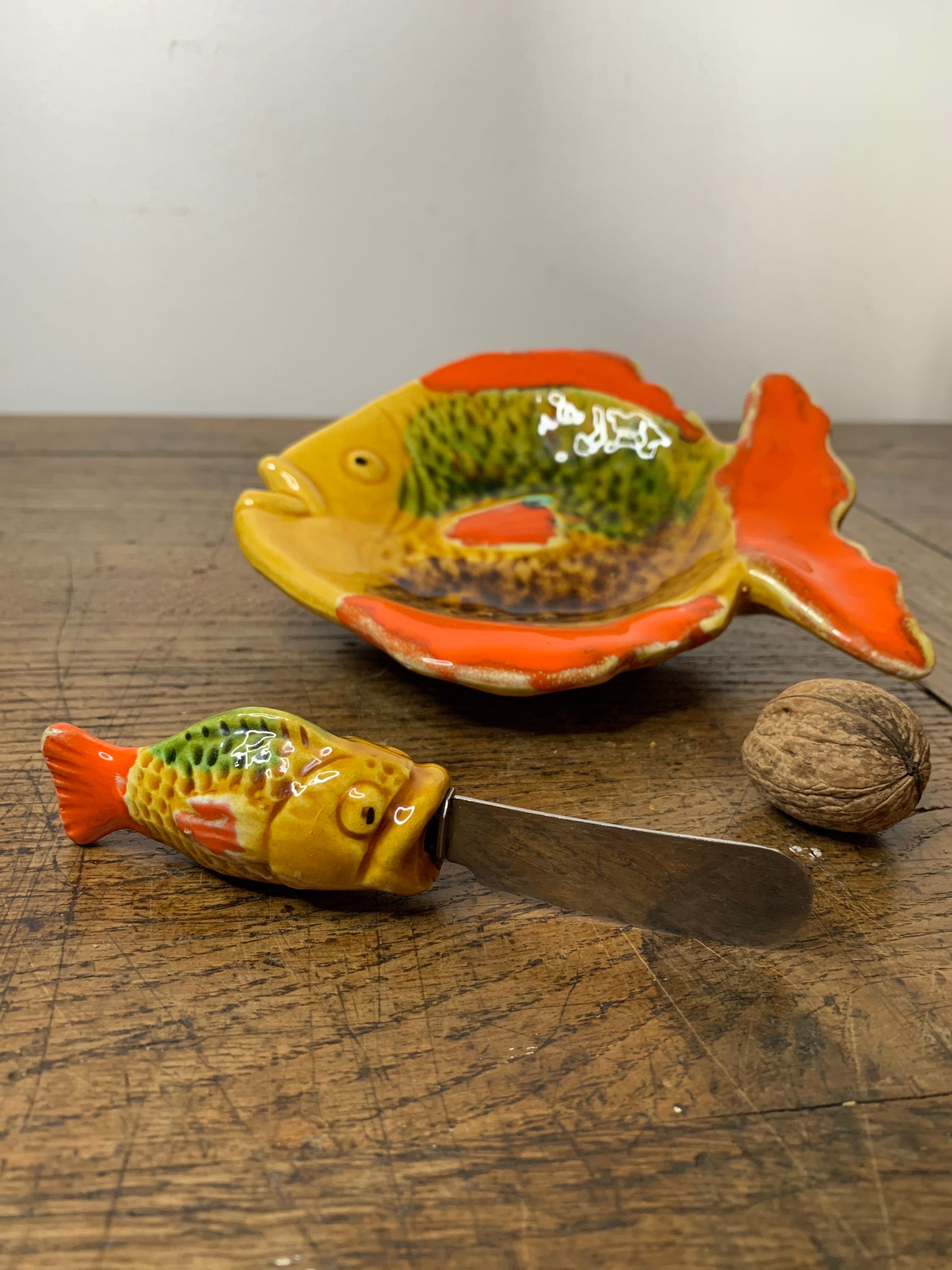 Funny ceramic butter dish
