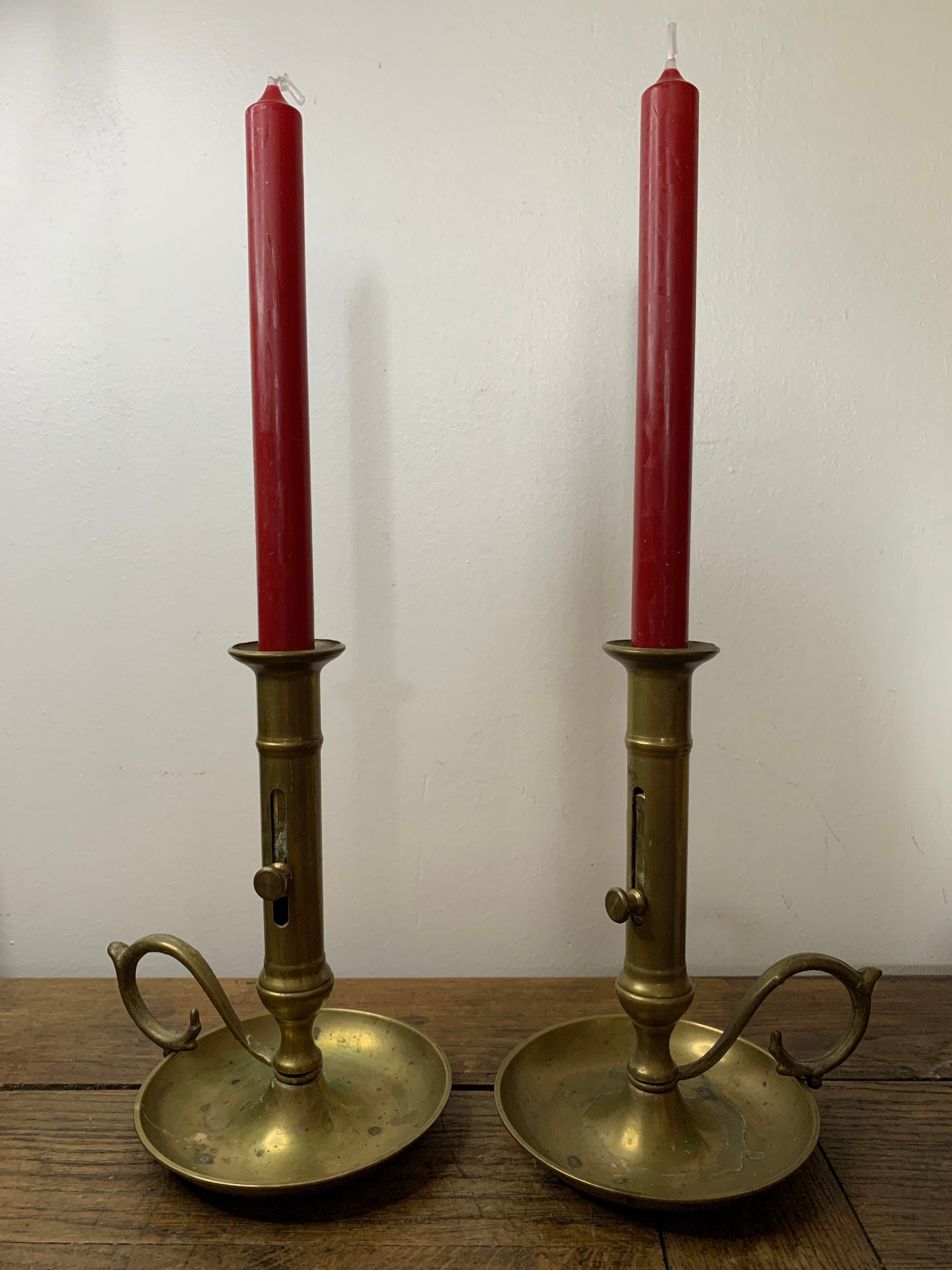 Bougeoir Antique en Laiton