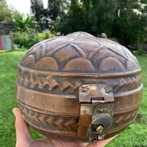 Antique copper box