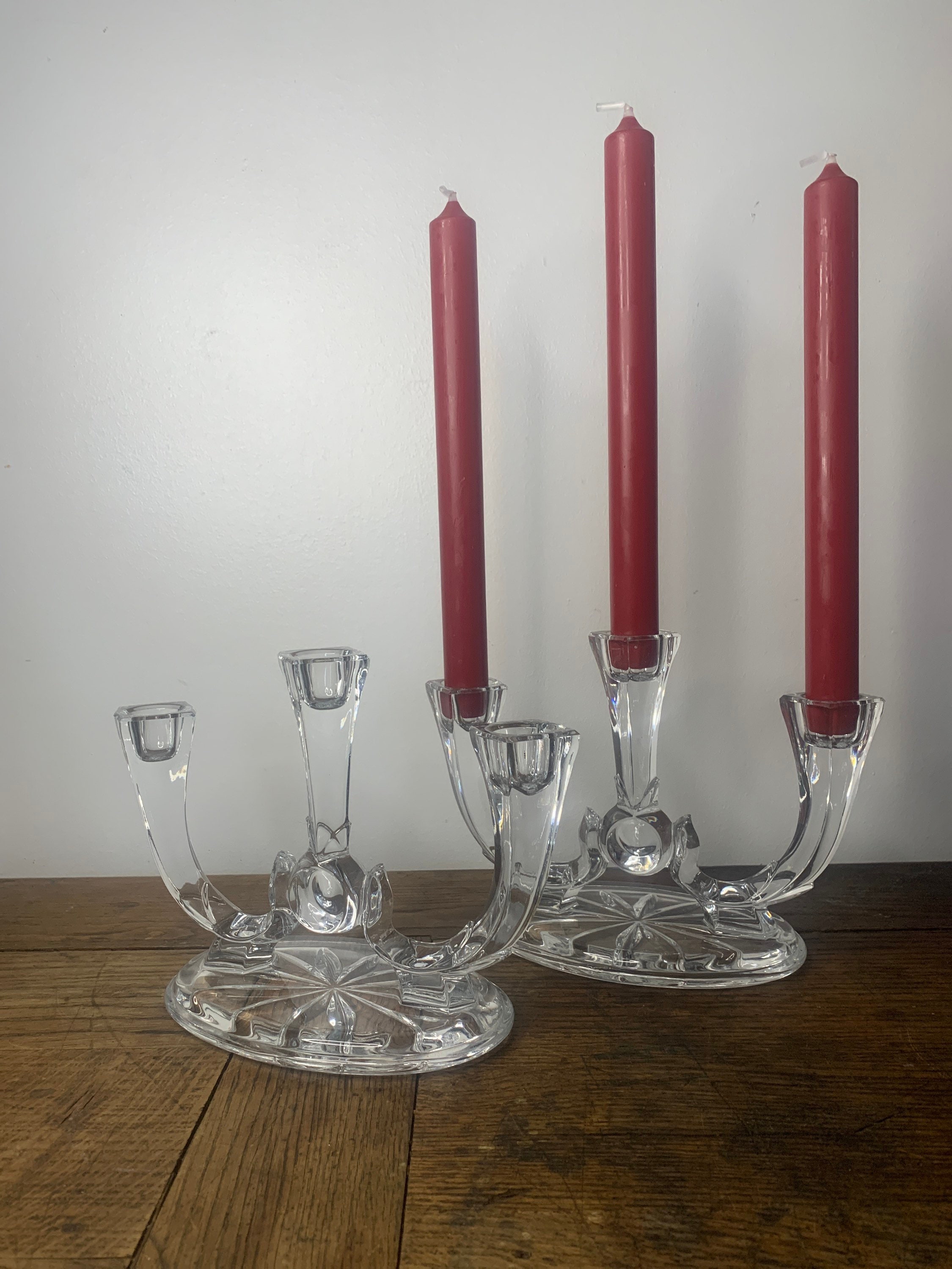 Bougeoirs Antique Cristal