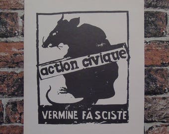 Vintage Poster Print: action civique