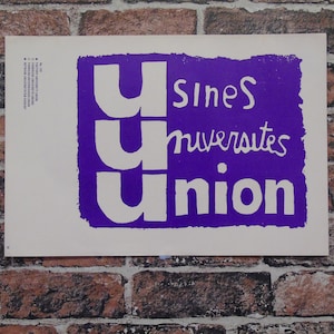 Vintage Poster Print: usines universites union