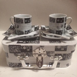 Vintage Paul Cardew designs Espresso Cup Gift Set -Cafe Express