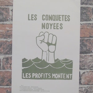 Vintage Poster Print: les conquetes noyees