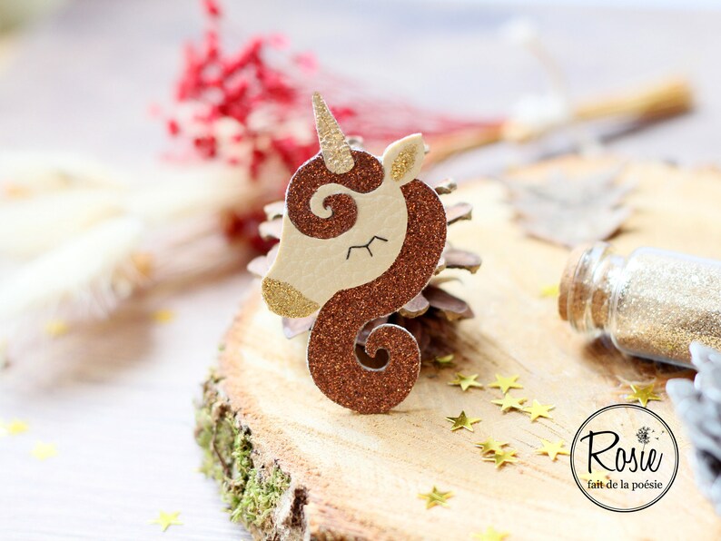 Broochpin/'s glitter unicorn NOMBREUX COLORIS