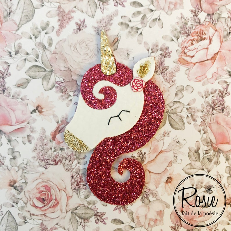 Broochpin/'s glitter unicorn NOMBREUX COLORIS
