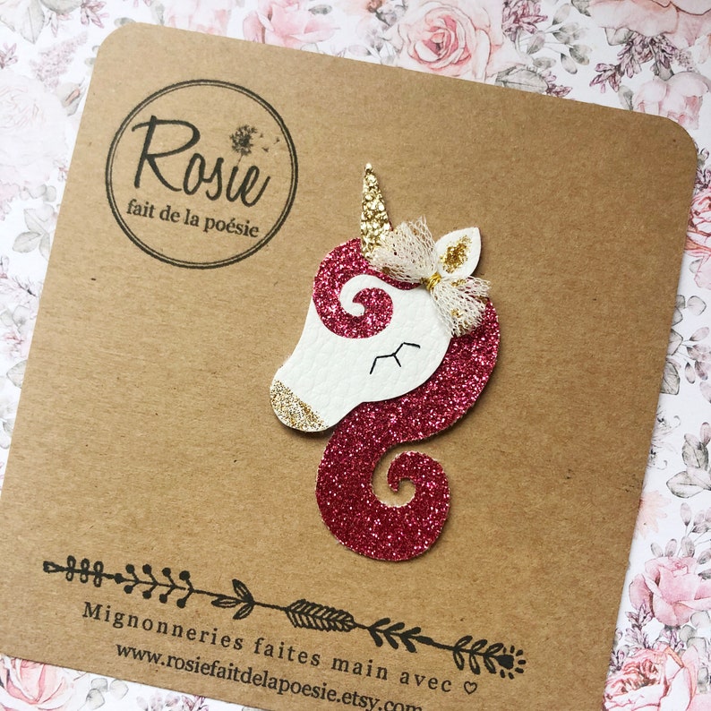Broochpin/'s glitter unicorn NOMBREUX COLORIS