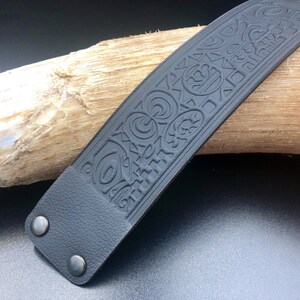 Tribal Maori Leather Bracelet | Handmade Adjustable Wristband | Unisex Gift | Unique Design Jewelry