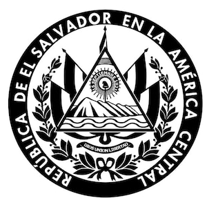 El Salvador Logo Emblem SVG and PNG High Quality files Cricut Friendly