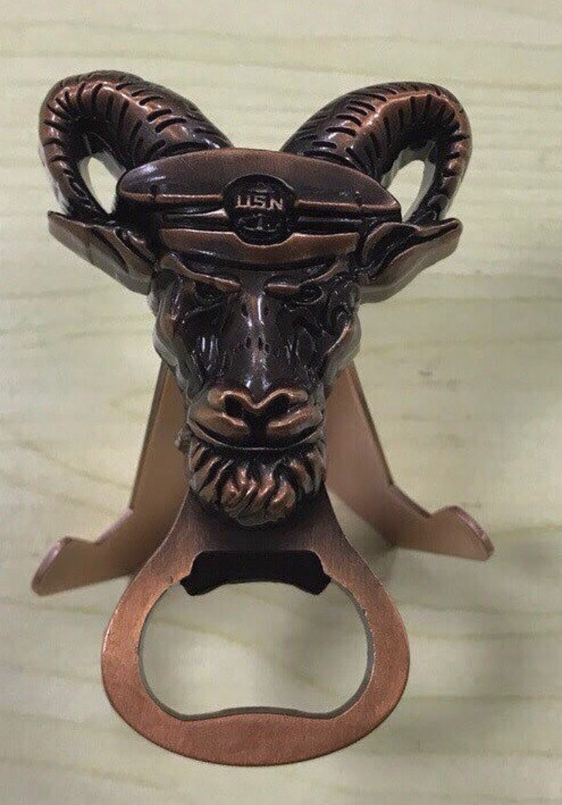Navy Chiefs mess bronze gold chief CPO coin anchor up ! silver fridge magnet goat bottle opener