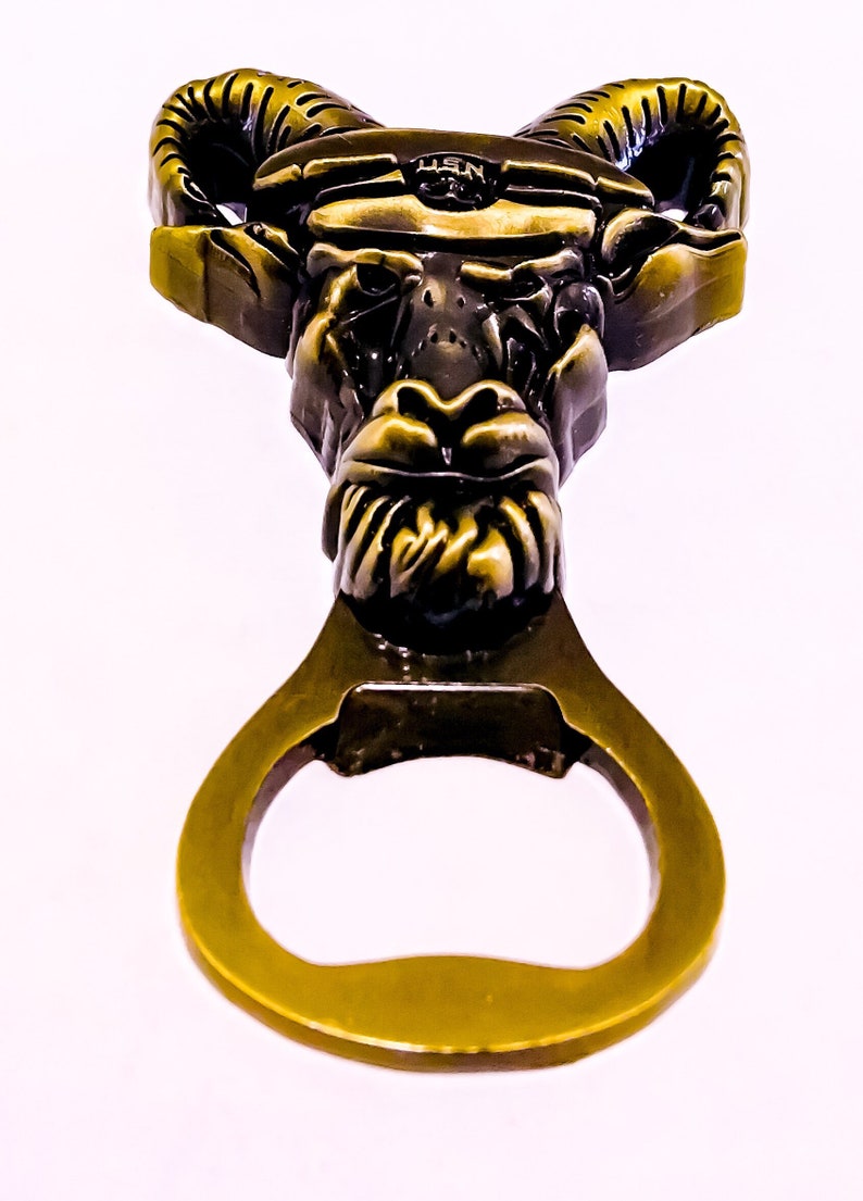 Navy Chiefs mess bronze gold chief CPO coin anchor up ! silver fridge magnet goat bottle opener