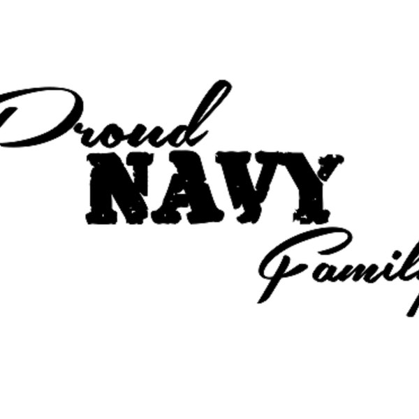 Proud Navy Family Vector SVG file