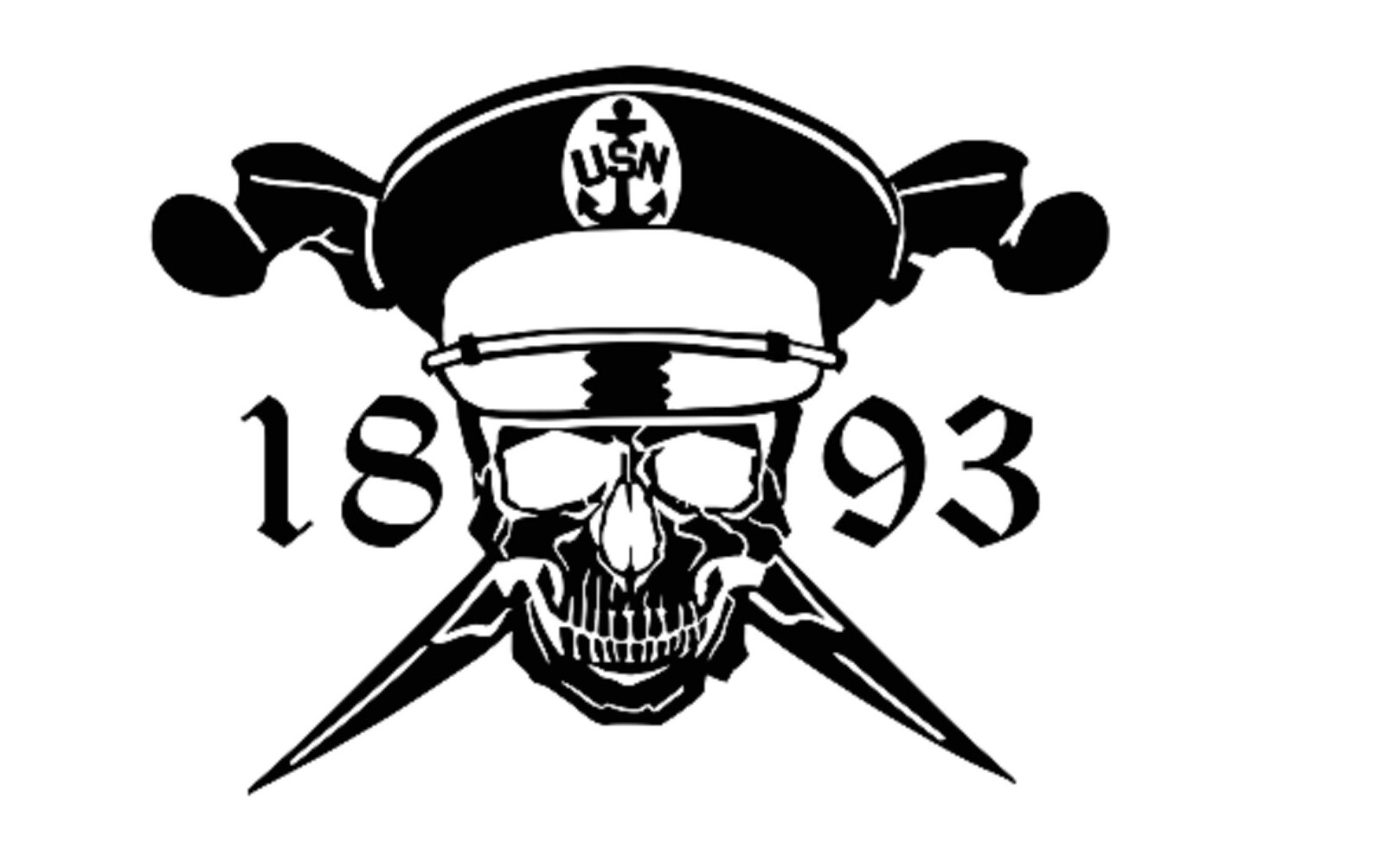 Navy Chief Skull Crossbones Cross Swords Anchor Vinyl Decal - Etsy