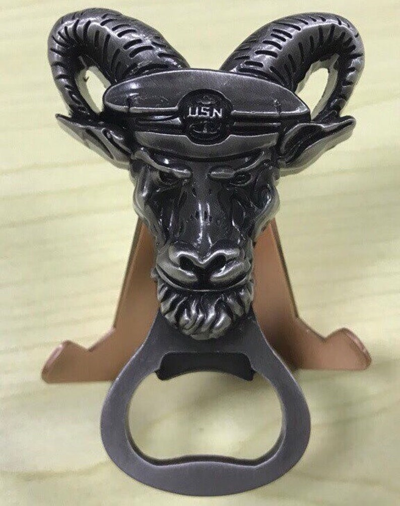 Navy Chiefs mess bronze gold chief CPO coin anchor up ! silver fridge magnet goat bottle opener