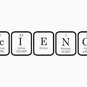 Periodic Table Science SVG and PNG funny file