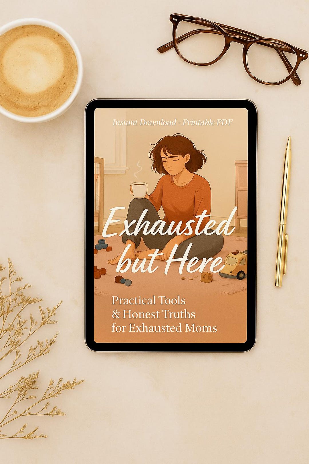 Mom Burnout Recovery Guide | Exhausted but Here Self Care Ebook PDF ...