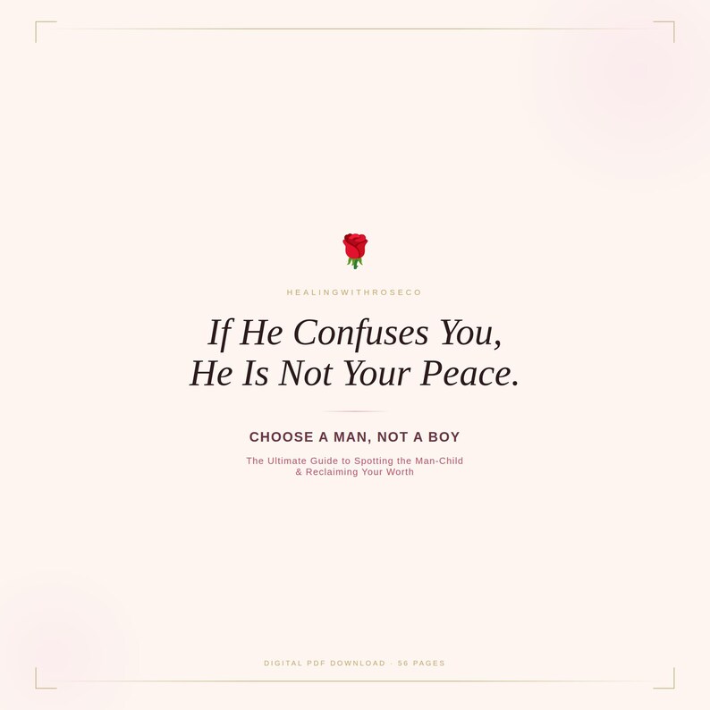 Choose a Man, Not a Boy: Dating Guide, Red Flag Tools | digital download image 2