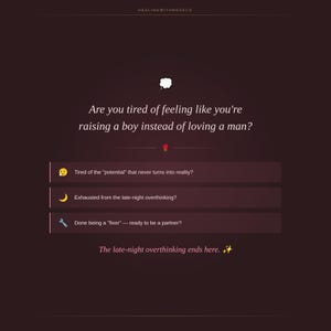Choose a Man, Not a Boy: Dating Guide, Red Flag Tools | digital download image 3