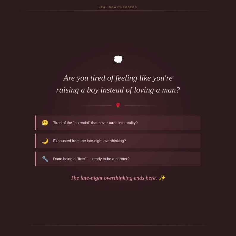 Choose a Man, Not a Boy: Dating Guide, Red Flag Tools | digital download image 3