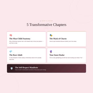 Choose a Man, Not a Boy: Dating Guide, Red Flag Tools | digital download image 4