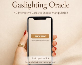 Gaslighting & Manipulation Detector Interactive | 40 Cards (Mind Games Reality Check) | Digital