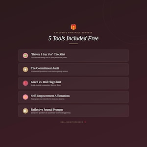 Choose a Man, Not a Boy: Dating Guide, Red Flag Tools | digital download image 5