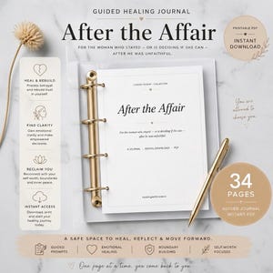 Healing Journal After Infidelity | Betrayal Recovery Workbook | Affair Healing Printable PDF Women