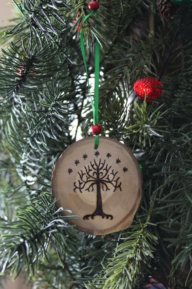 Lord of the Rings Inspired Tree of Gondor Christmas Ornament - Etsy