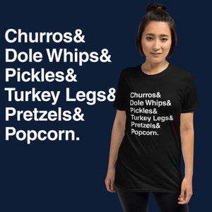 Snacks& T-shirt | Unisex T-shirt | Summer Vacation Shirt | Foodie Shirt | Trip T-shirt | Snacks Lover Shirt | Disney T-shirt | Foodie Gifts