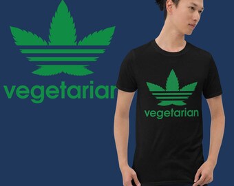 Vegetarian T-shirt | Unisex Shirt | Vegan Printed | Stoner Shirt | Herbivore Shirt | Plant Powered | Vegan Shirt | Gift for Vegetarian